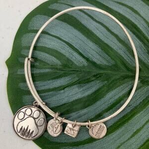 Alex And Ani Charity By Design Silver 2014 Paw Print City Skyline Charm Bracelet